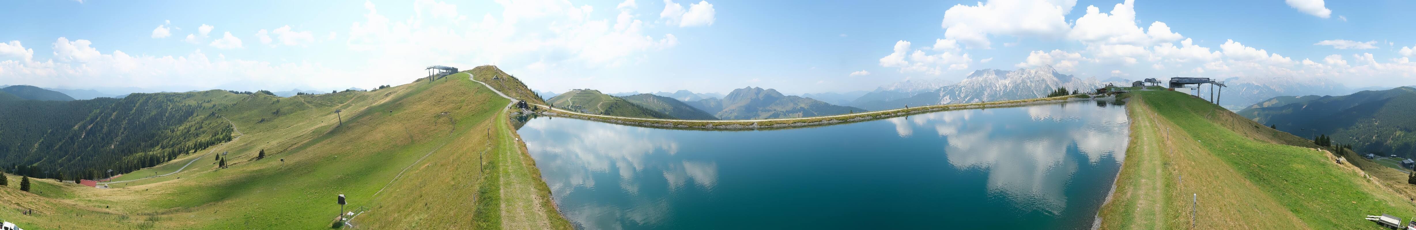 Archiv Foto Webcam Leogang - Ausblick vom Großen Asitz