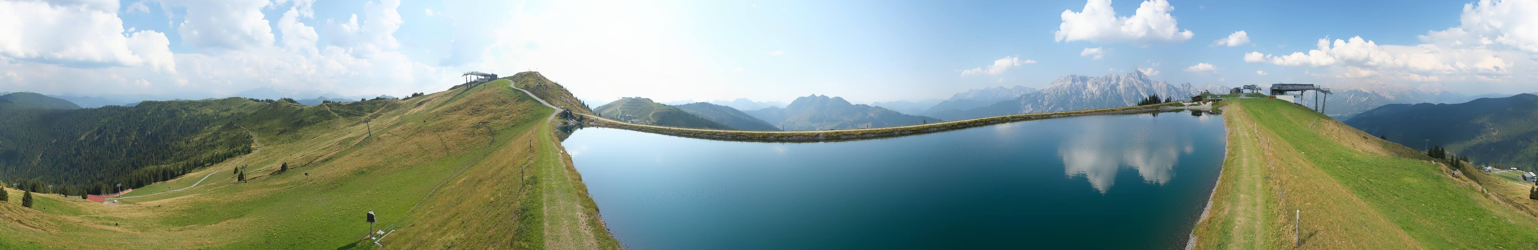 Archiv Foto Webcam Leogang - Ausblick vom Großen Asitz