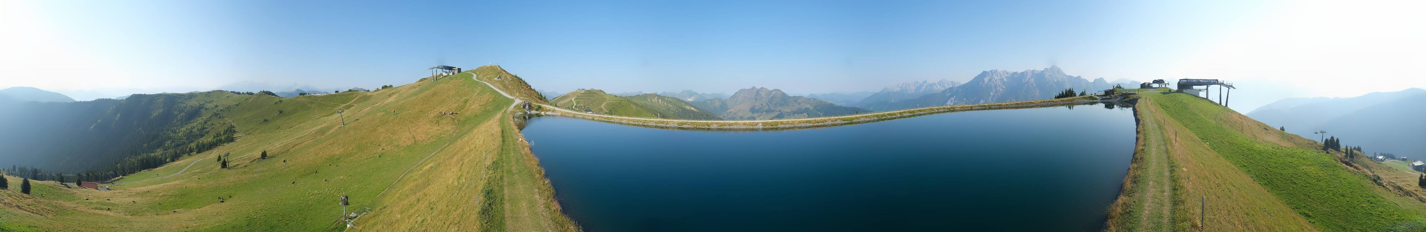 Archiv Foto Webcam Leogang - Ausblick vom Großen Asitz