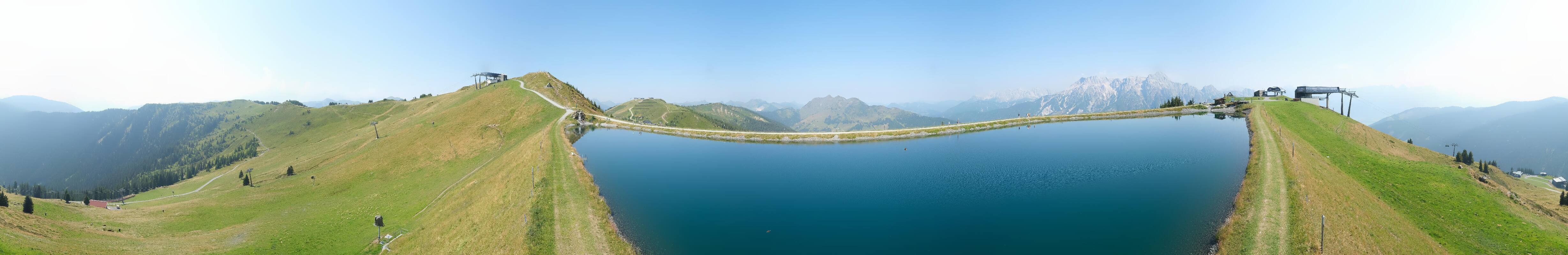 Archiv Foto Webcam Leogang - Ausblick vom Großen Asitz