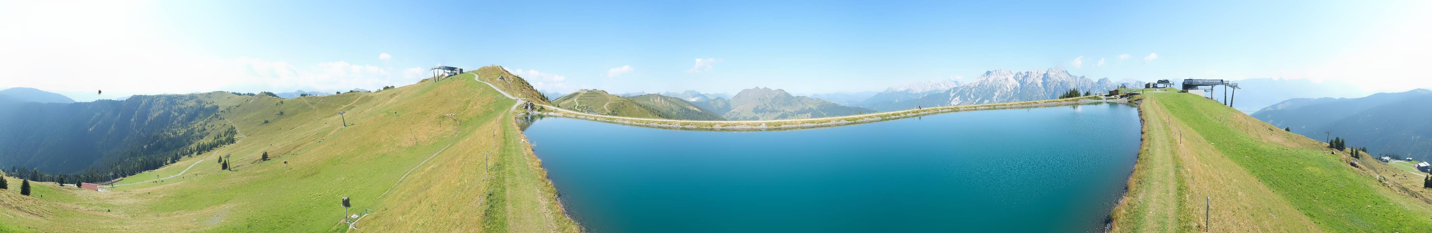 Archiv Foto Webcam Leogang - Ausblick vom Großen Asitz