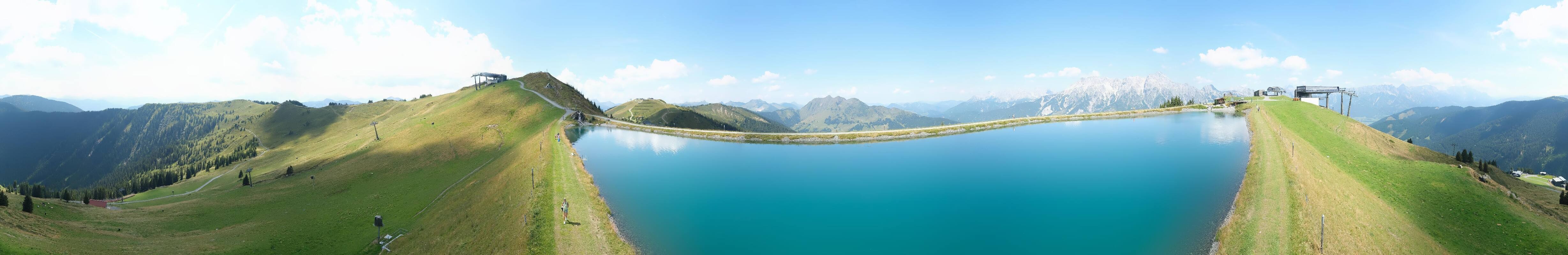 Archiv Foto Webcam Leogang - Ausblick vom Großen Asitz