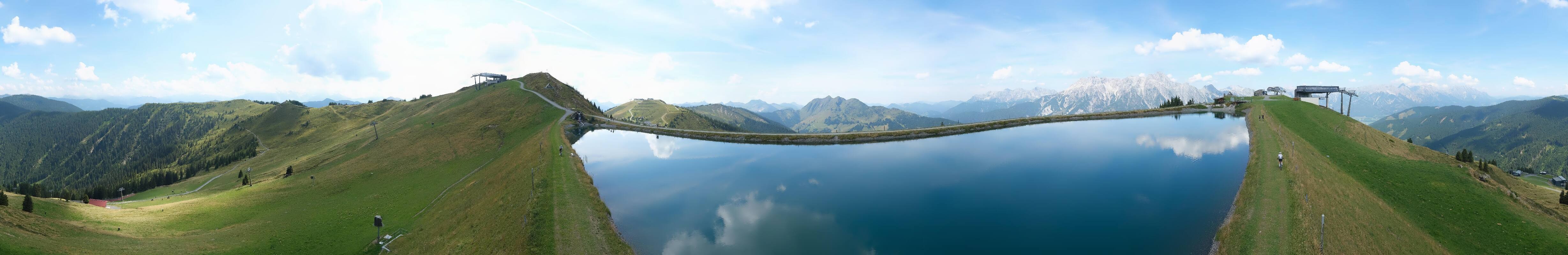 Archiv Foto Webcam Leogang - Ausblick vom Großen Asitz