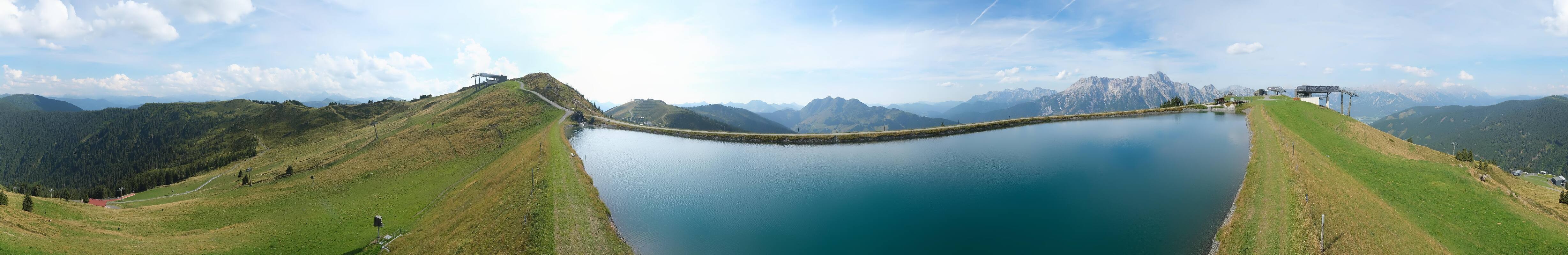 Archiv Foto Webcam Leogang - Ausblick vom Großen Asitz