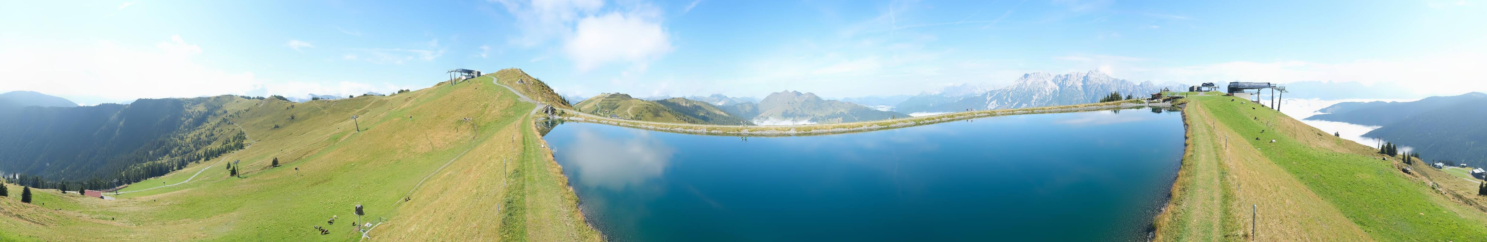 Archiv Foto Webcam Leogang: Ausblick vom Großen Asitz