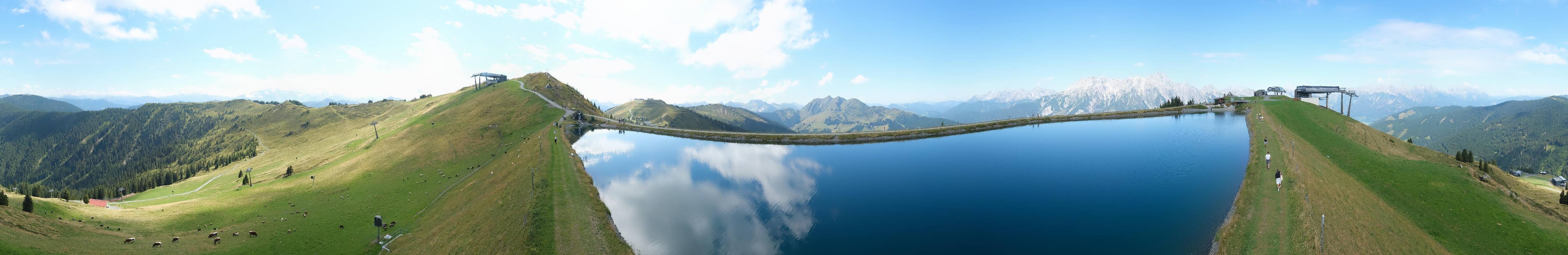 Archiv Foto Webcam Leogang: Ausblick vom Großen Asitz