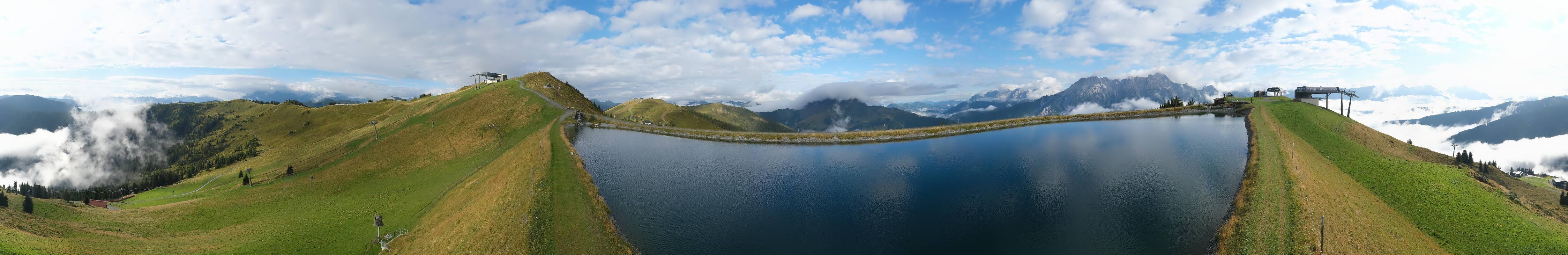 Archiv Foto Webcam Leogang: Ausblick vom Großen Asitz