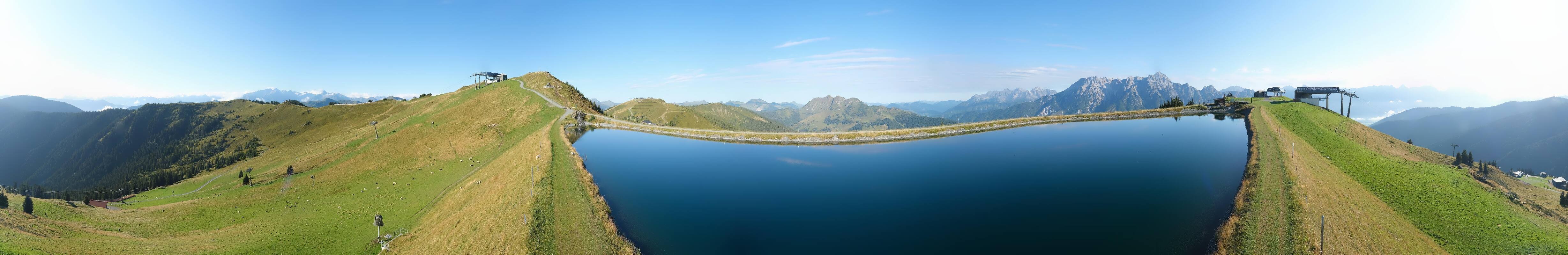 Archiv Foto Webcam Leogang: Ausblick vom Großen Asitz
