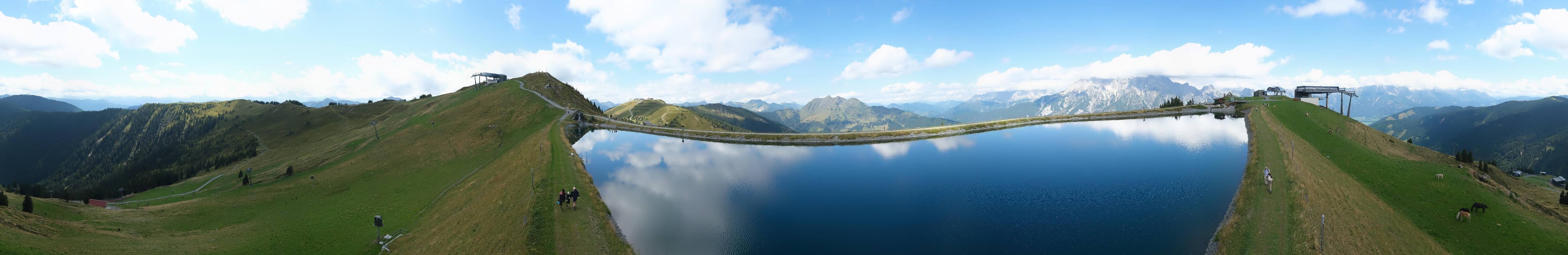 Archiv Foto Webcam Leogang: Ausblick vom Großen Asitz