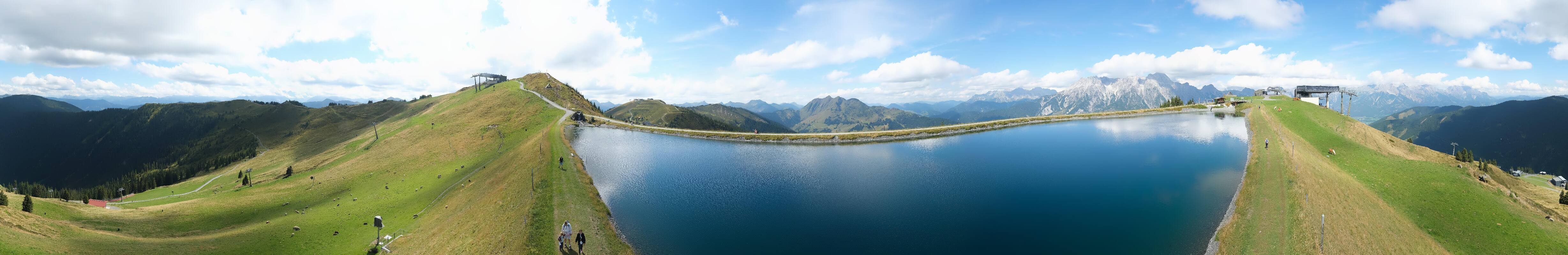 Archiv Foto Webcam Leogang: Ausblick vom Großen Asitz