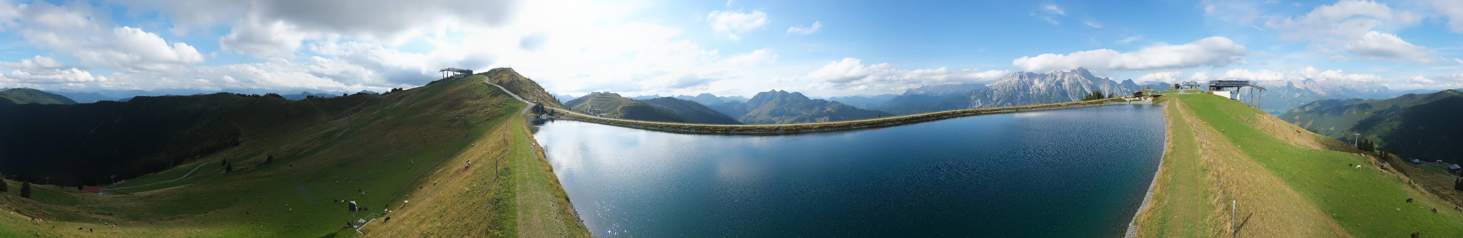 Archiv Foto Webcam Leogang: Ausblick vom Großen Asitz