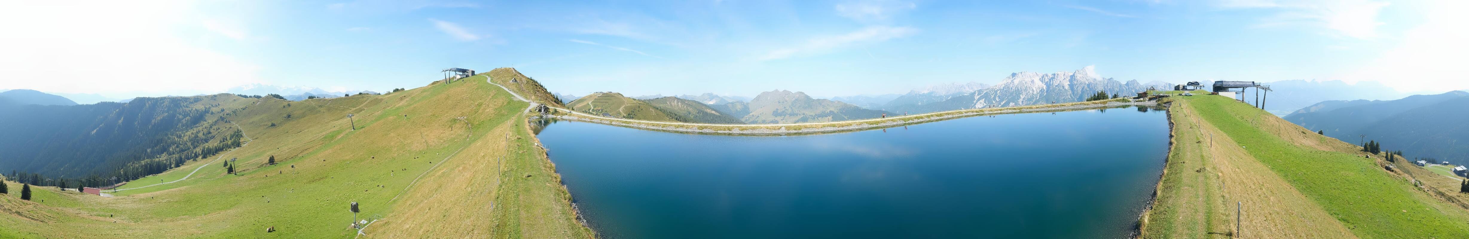 Archiv Foto Webcam Leogang: Ausblick vom Großen Asitz