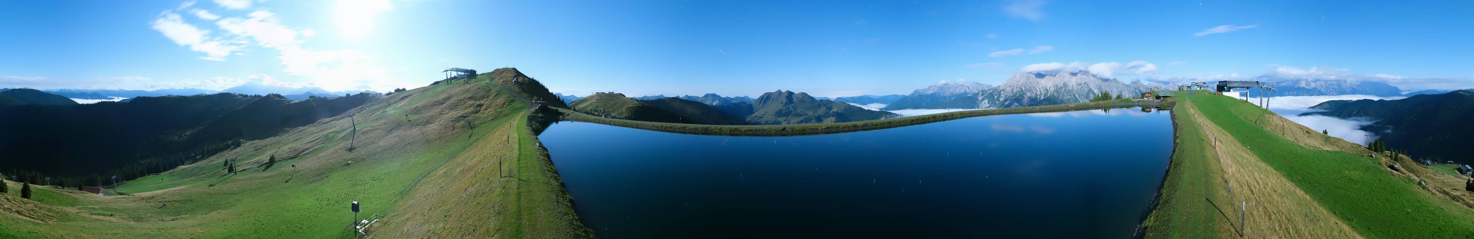 Archiv Foto Webcam Leogang: Ausblick vom Großen Asitz