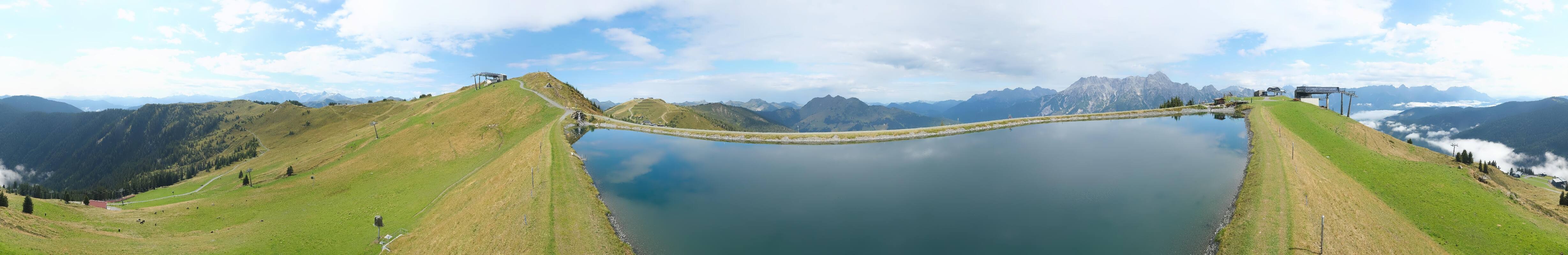 Archiv Foto Webcam Leogang: Ausblick vom Großen Asitz