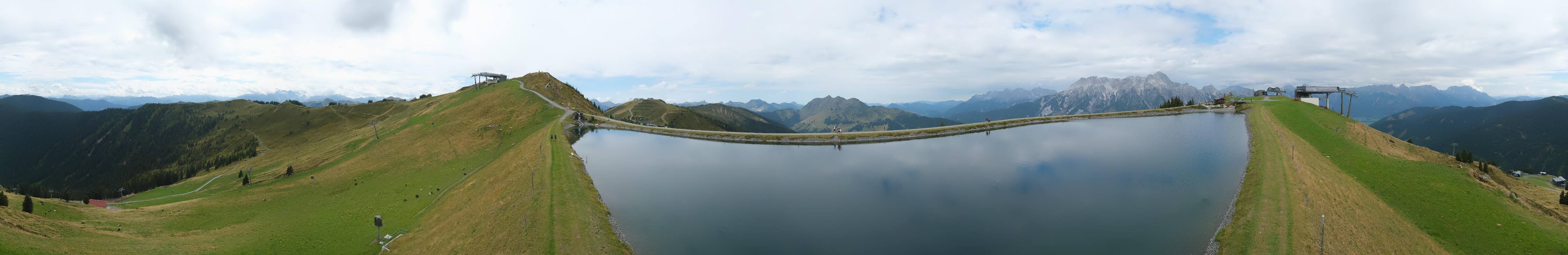Archiv Foto Webcam Leogang: Ausblick vom Großen Asitz