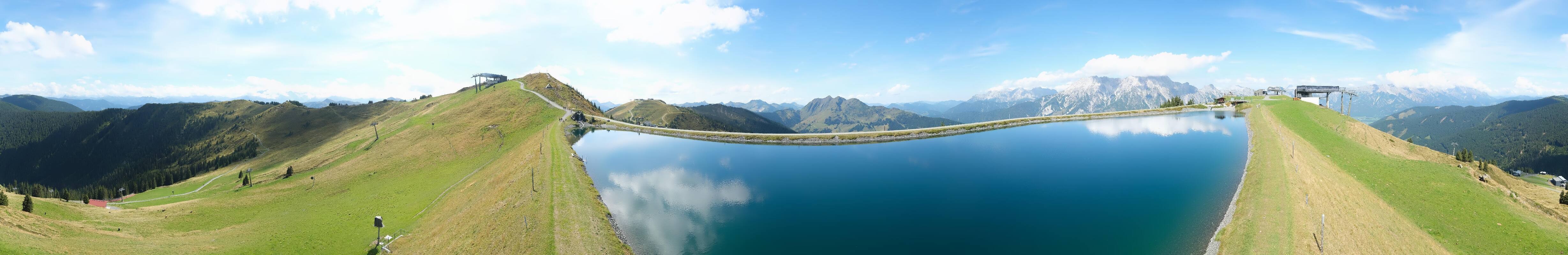 Archiv Foto Webcam Leogang: Ausblick vom Großen Asitz