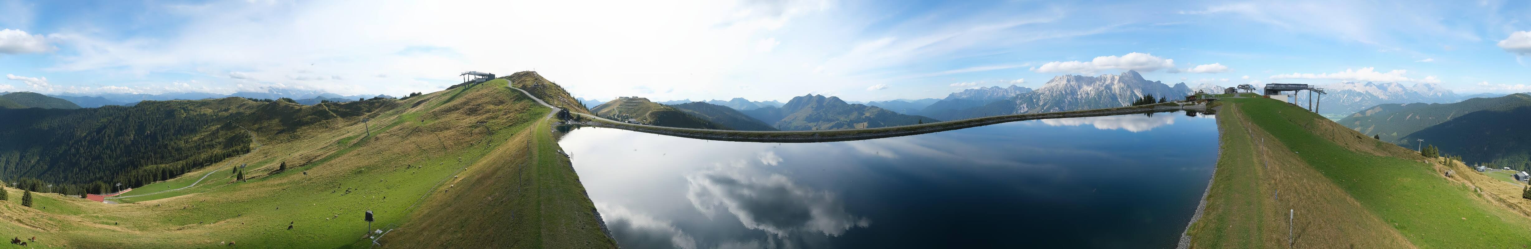 Archiv Foto Webcam Leogang: Ausblick vom Großen Asitz