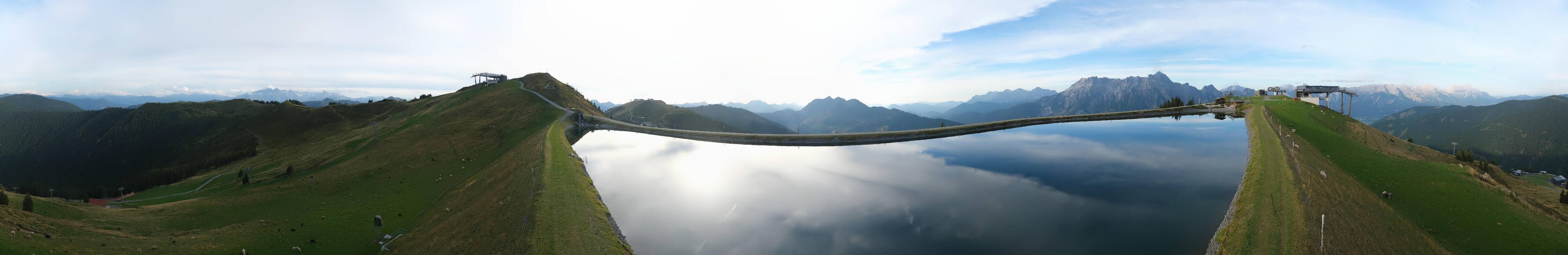 Archiv Foto Webcam Leogang: Ausblick vom Großen Asitz