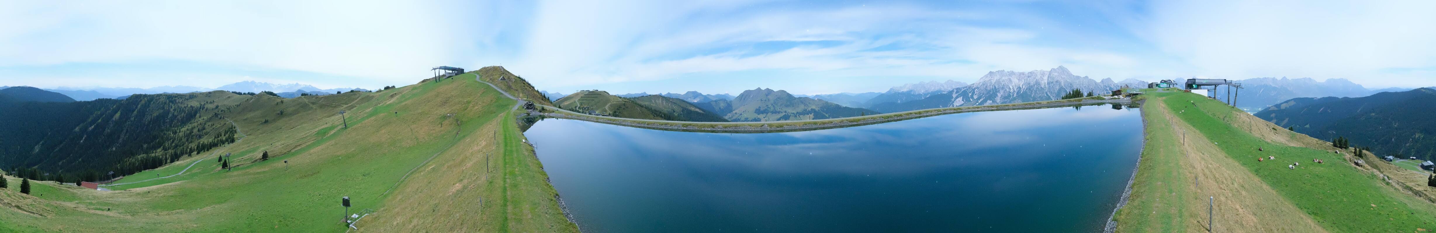 Archiv Foto Webcam Leogang: Ausblick vom Großen Asitz