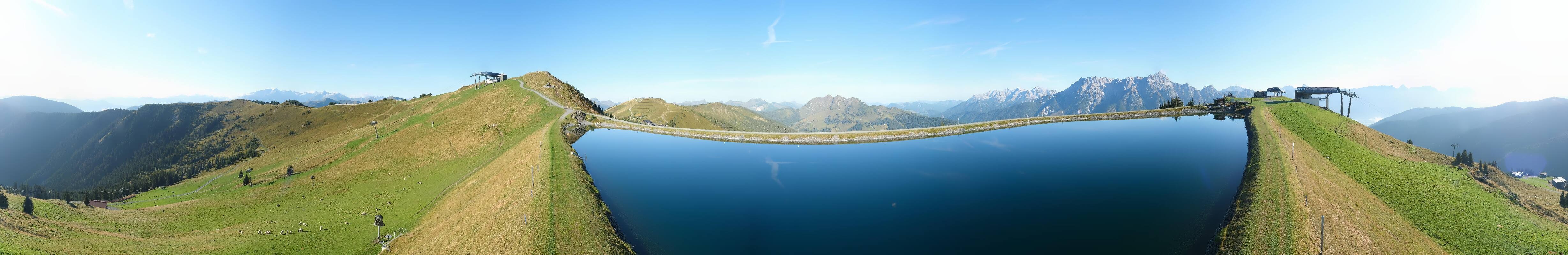 Archiv Foto Webcam Leogang: Ausblick vom Großen Asitz