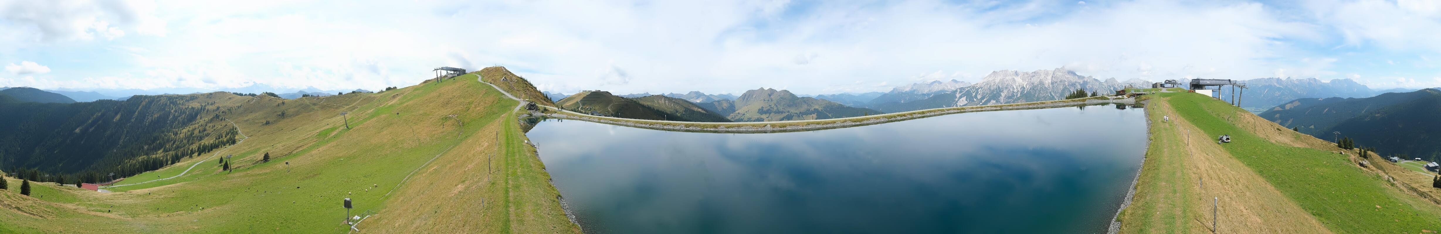 Archiv Foto Webcam Leogang: Ausblick vom Großen Asitz