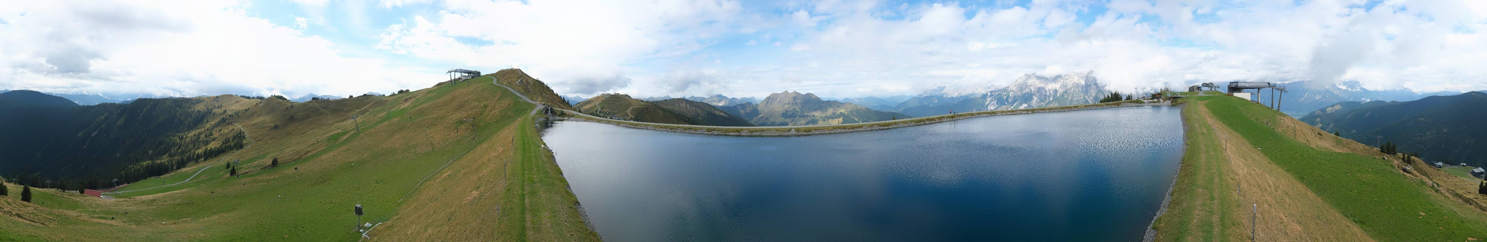 Archiv Foto Webcam Leogang: Ausblick vom Großen Asitz