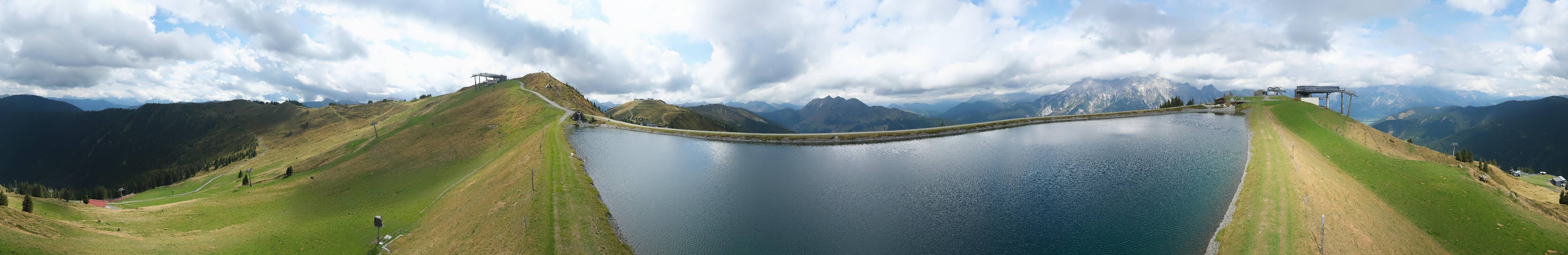 Archiv Foto Webcam Leogang: Ausblick vom Großen Asitz