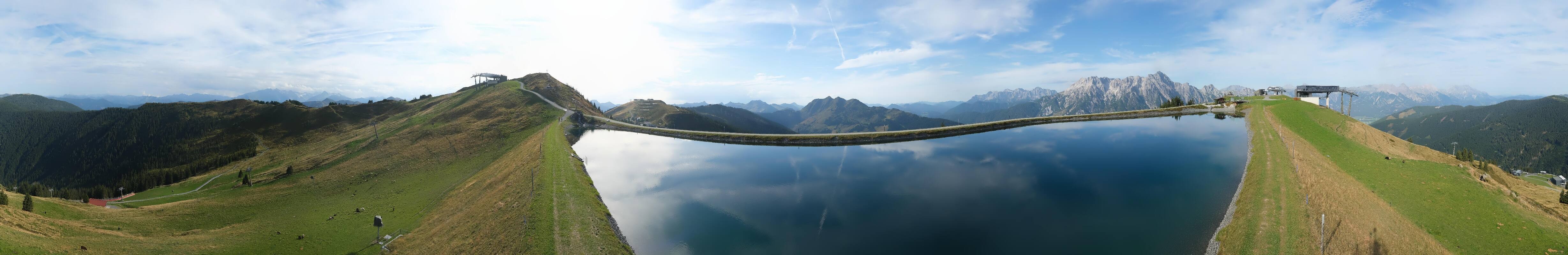 Archived image Webcam Leogang - View from Großer Asitz