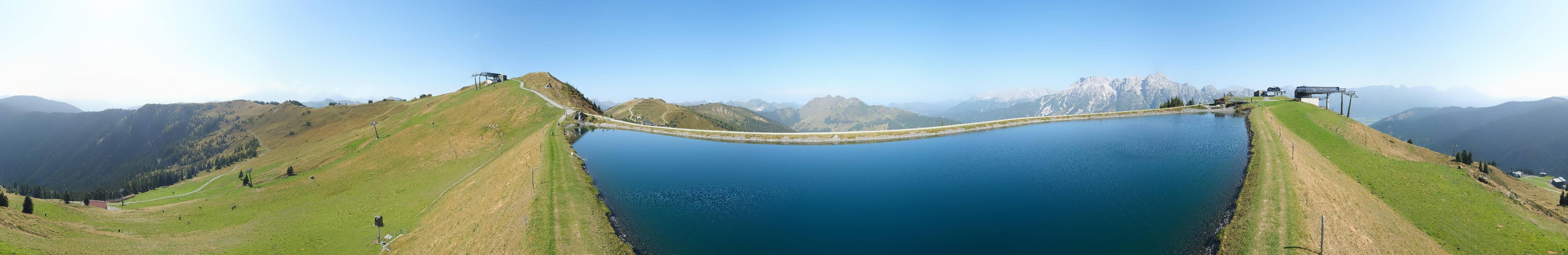Archiv Foto Webcam Leogang: Ausblick vom Großen Asitz