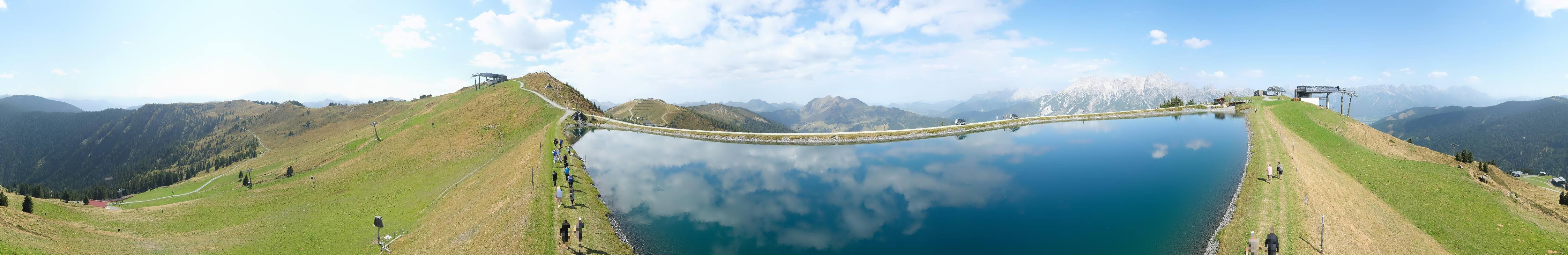 Archiv Foto Webcam Leogang: Ausblick vom Großen Asitz