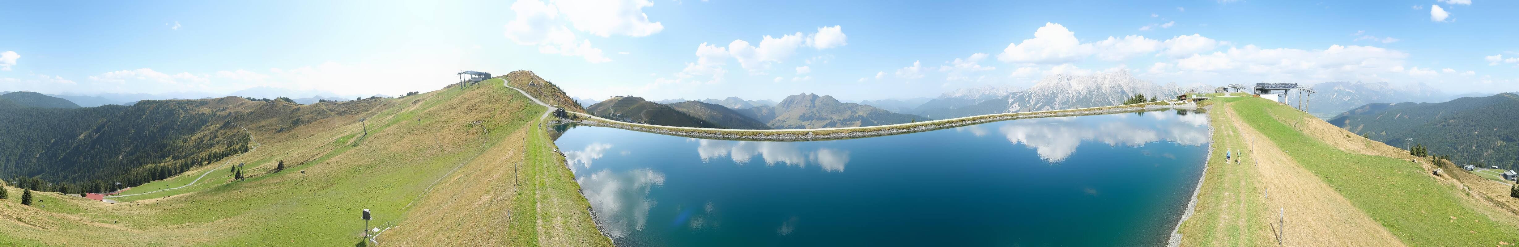 Archiv Foto Webcam Leogang: Ausblick vom Großen Asitz