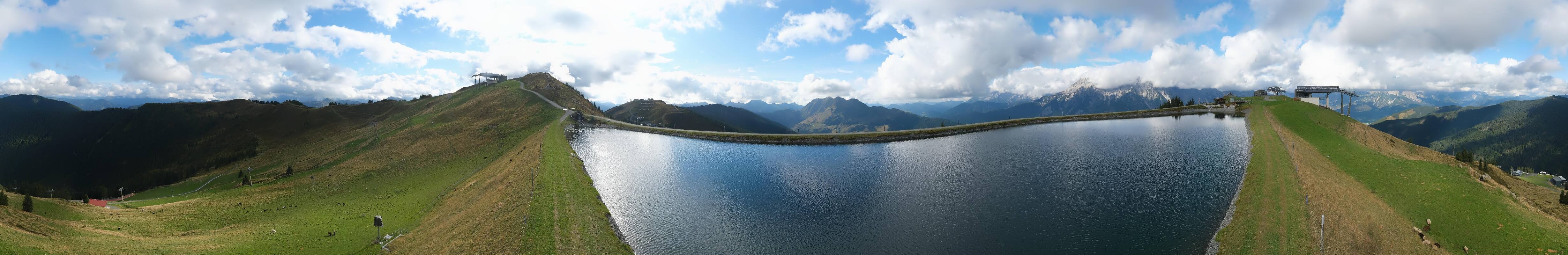 Archiv Foto Webcam Leogang: Ausblick vom Großen Asitz