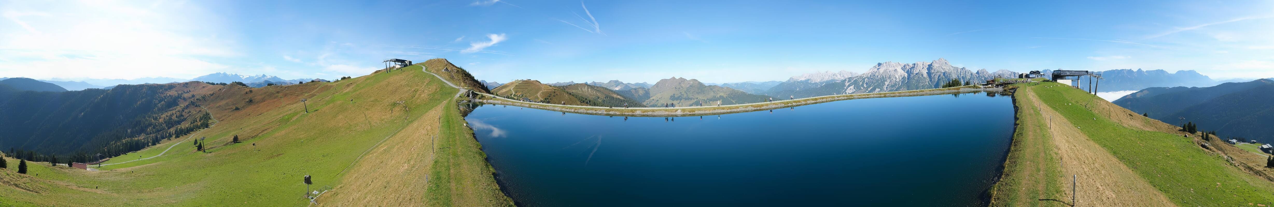 Archiv Foto Webcam Leogang: Ausblick vom Großen Asitz