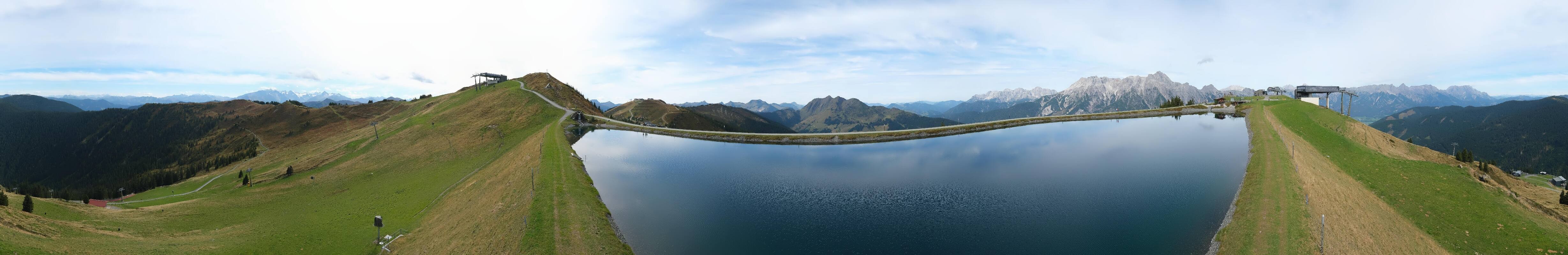 Archiv Foto Webcam Leogang: Ausblick vom Großen Asitz