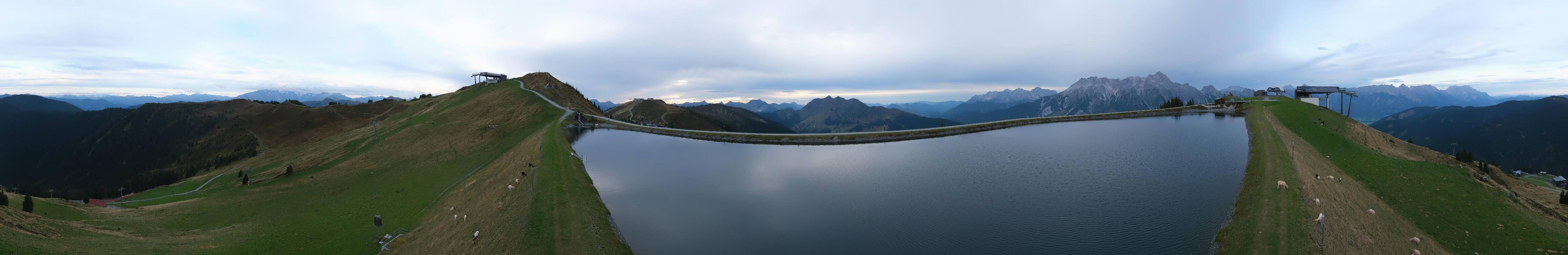 Archiv Foto Webcam Leogang: Ausblick vom Großen Asitz