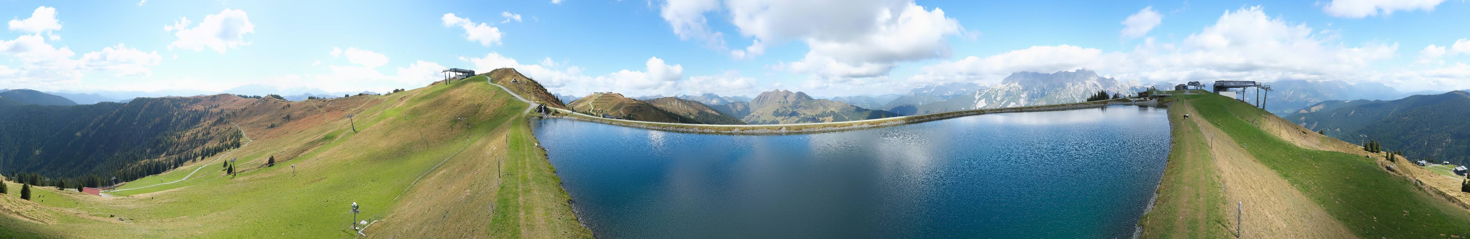 Archiv Foto Webcam Leogang: Ausblick vom Großen Asitz