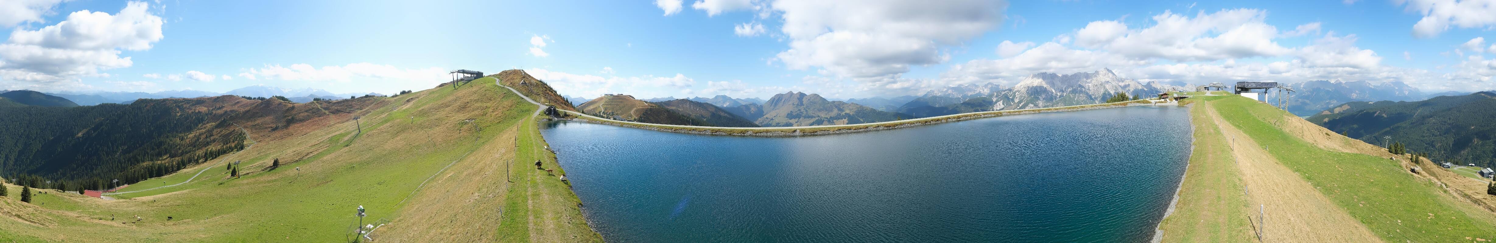 Archiv Foto Webcam Leogang: Ausblick vom Großen Asitz