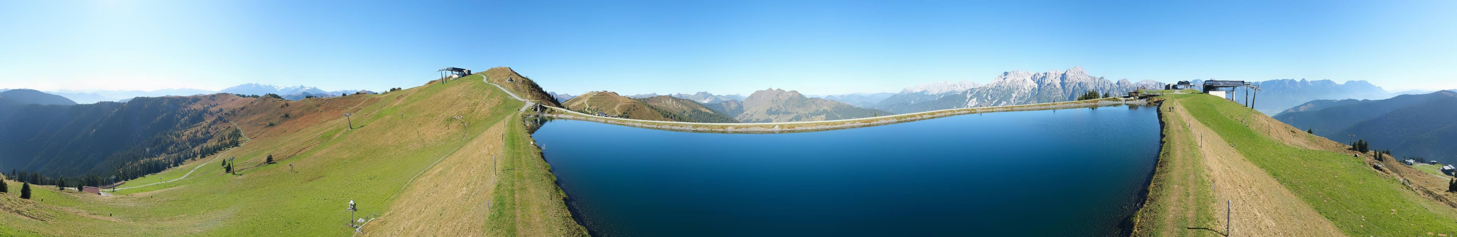 Archiv Foto Webcam Leogang: Ausblick vom Großen Asitz