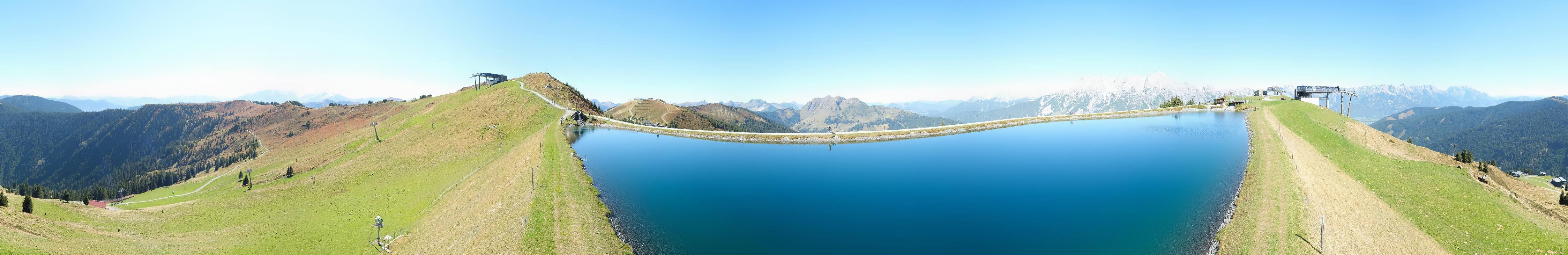 Archiv Foto Webcam Leogang: Ausblick vom Großen Asitz