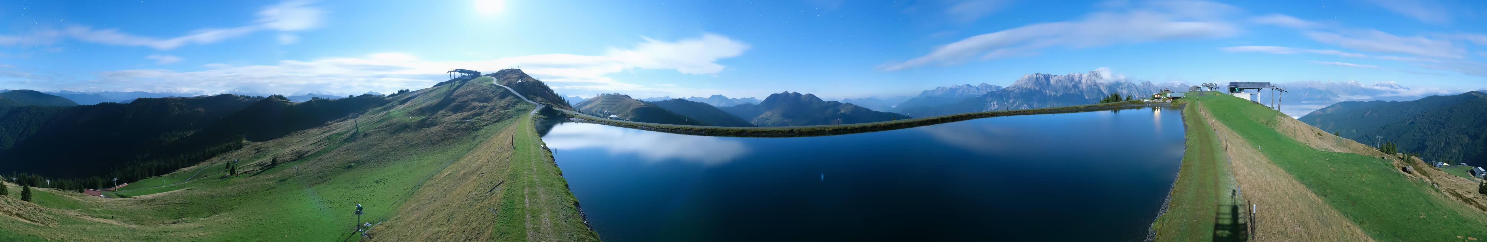Archiv Foto Webcam Leogang: Ausblick vom Großen Asitz