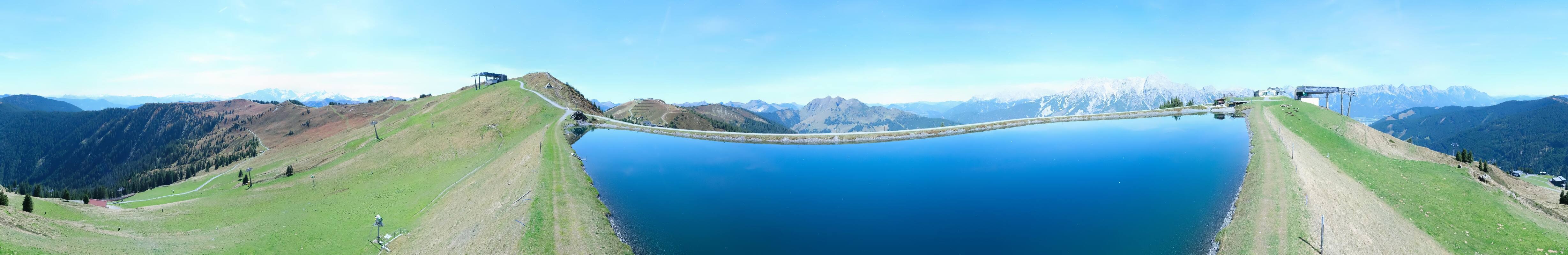 Archiv Foto Webcam Leogang: Ausblick vom Großen Asitz