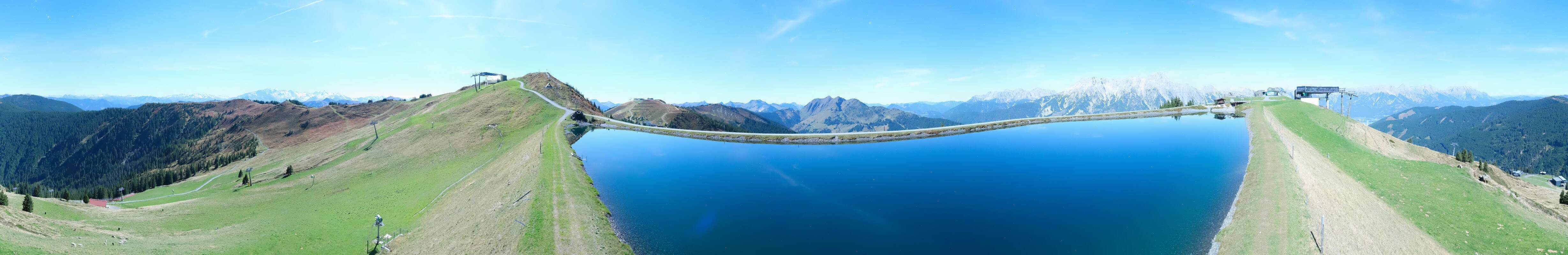 Archiv Foto Webcam Leogang: Ausblick vom Großen Asitz