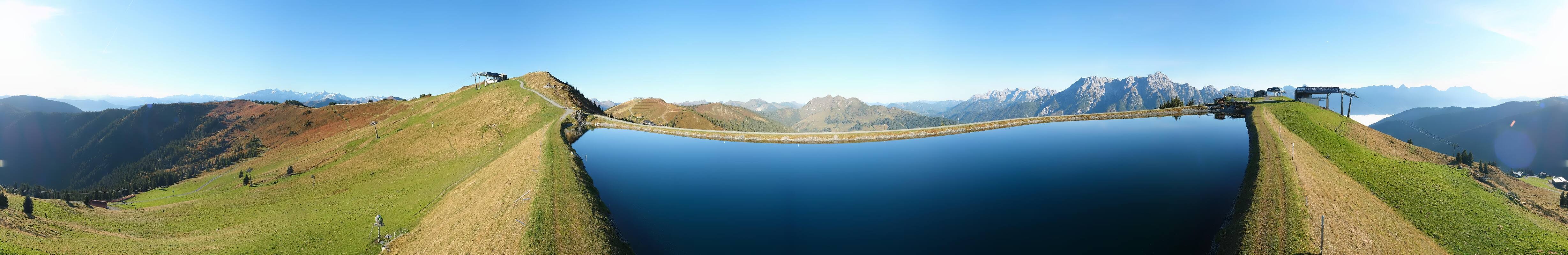 Archiv Foto Webcam Leogang: Ausblick vom Großen Asitz