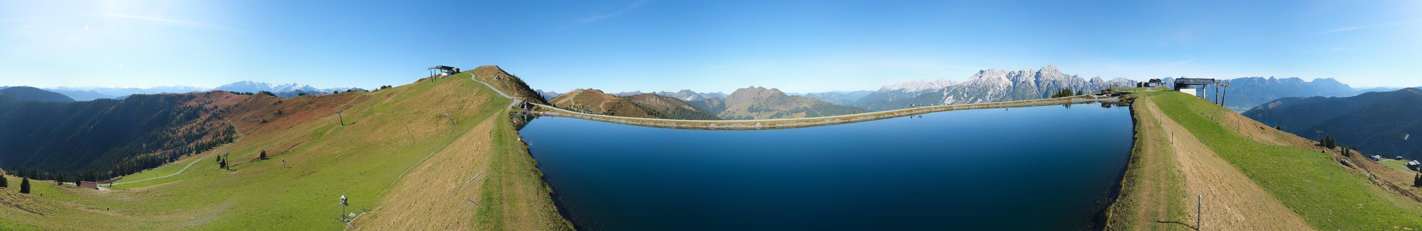 Archiv Foto Webcam Leogang: Ausblick vom Großen Asitz