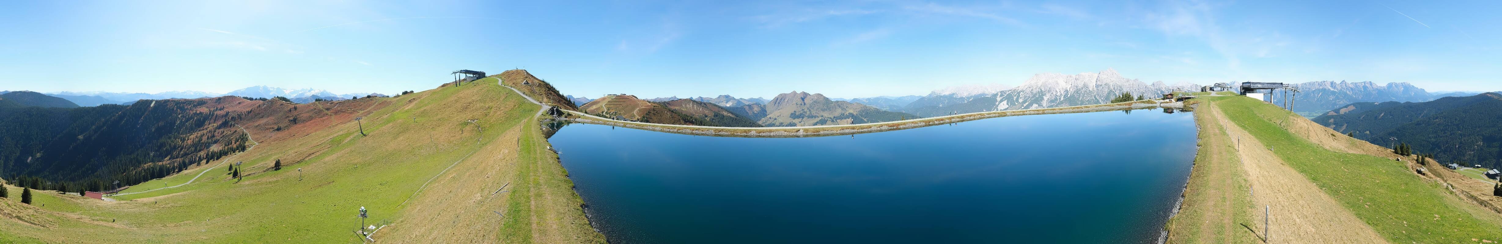 Archiv Foto Webcam Leogang: Ausblick vom Großen Asitz