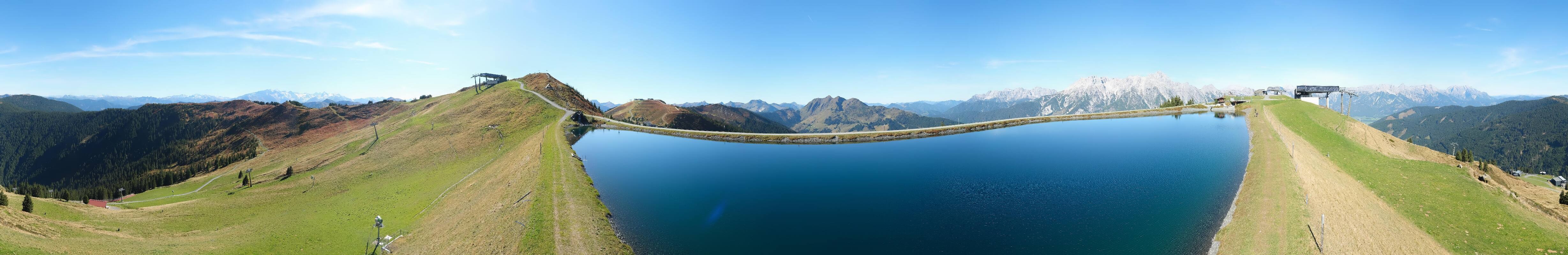 Archiv Foto Webcam Leogang: Ausblick vom Großen Asitz