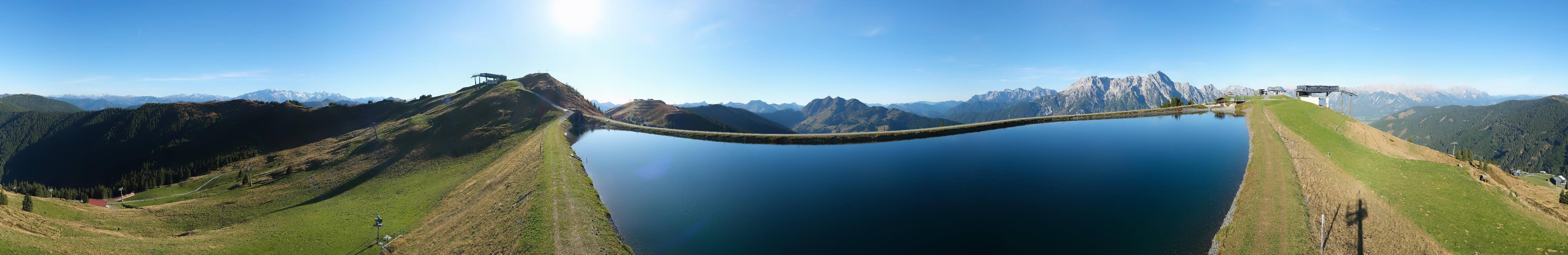 Archiv Foto Webcam Leogang: Ausblick vom Großen Asitz