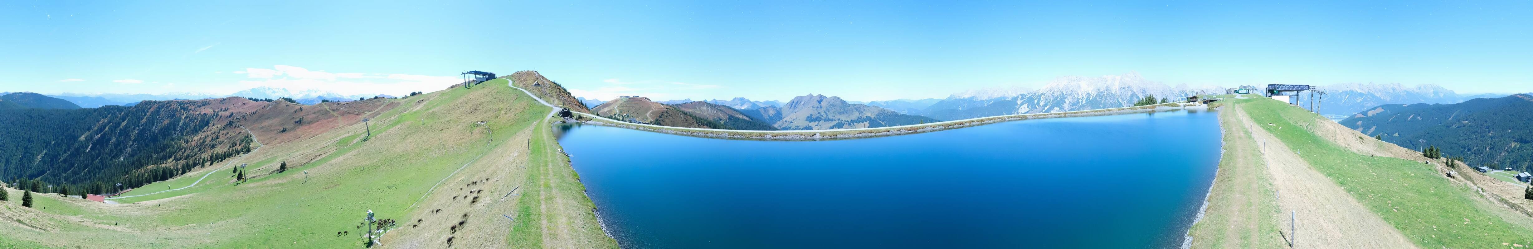 Archiv Foto Webcam Leogang: Ausblick vom Großen Asitz