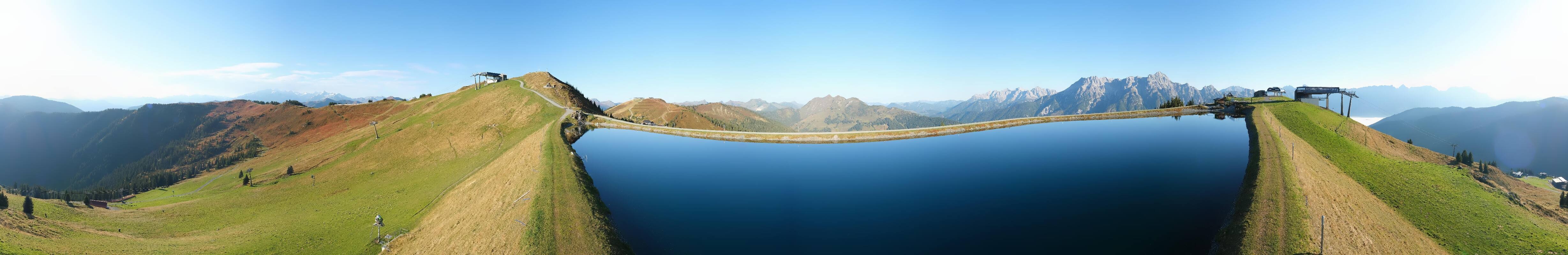 Archiv Foto Webcam Leogang: Ausblick vom Großen Asitz