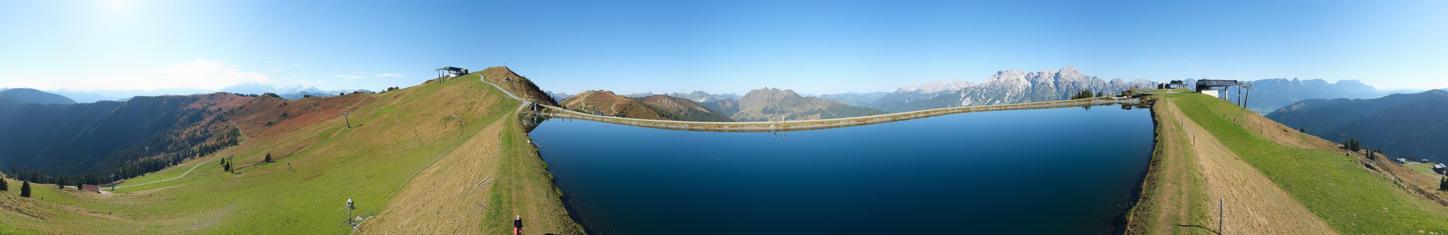 Archiv Foto Webcam Leogang: Ausblick vom Großen Asitz